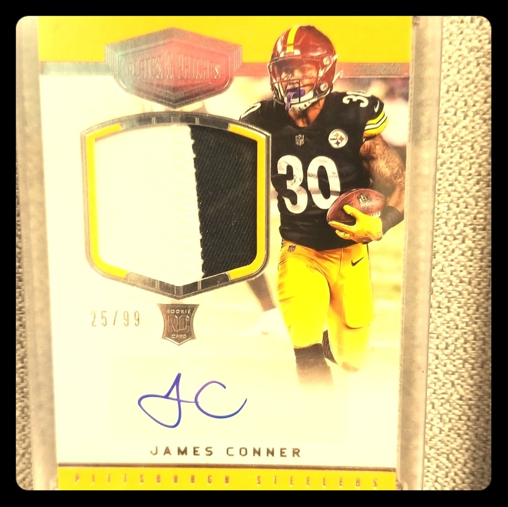 Panini Plates and Patches James Conner auto Rookie